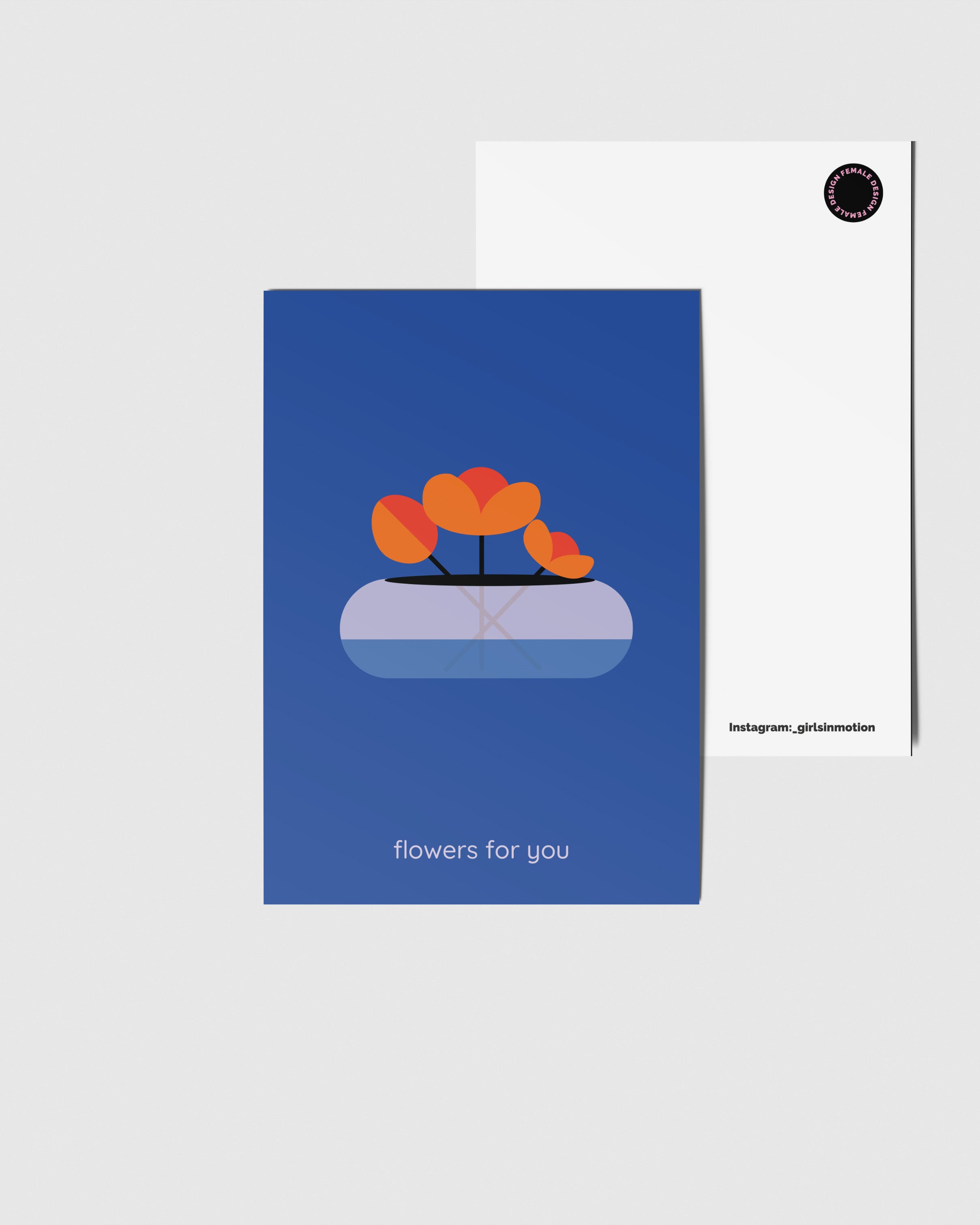 Flowers for you Postkarte - A6