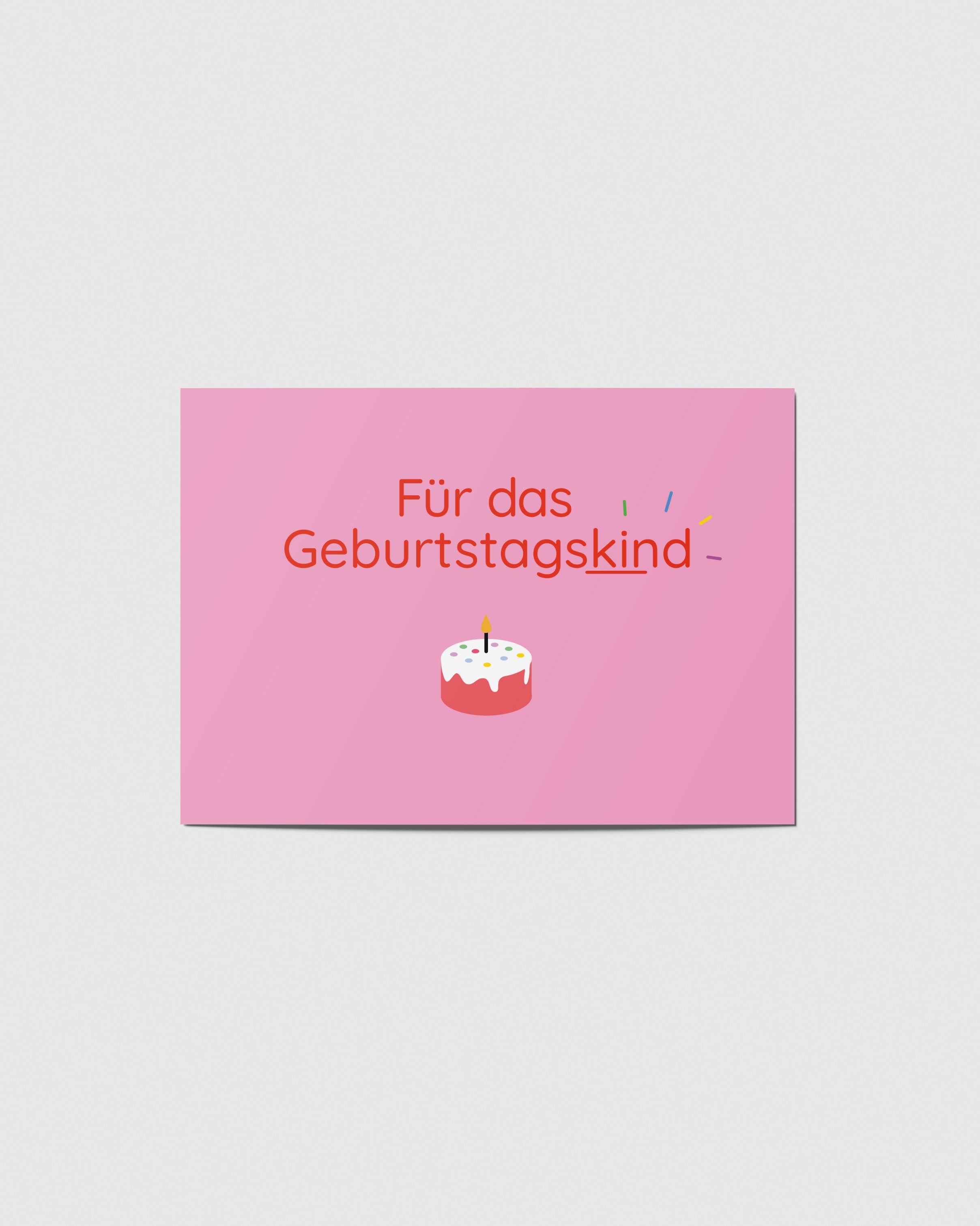 Geburtstagskind Postkarte - A6