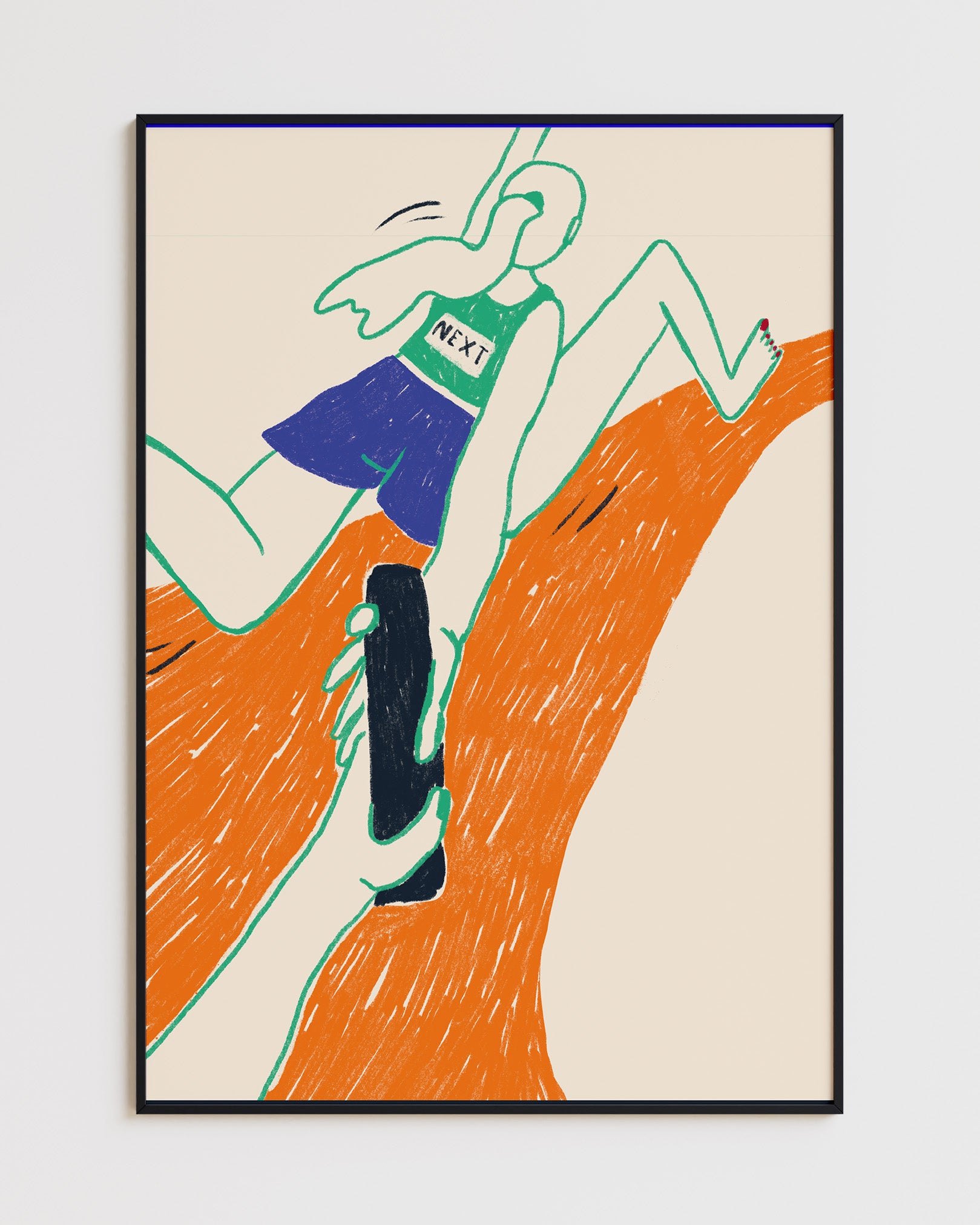 Runner Girl Poster - A4
