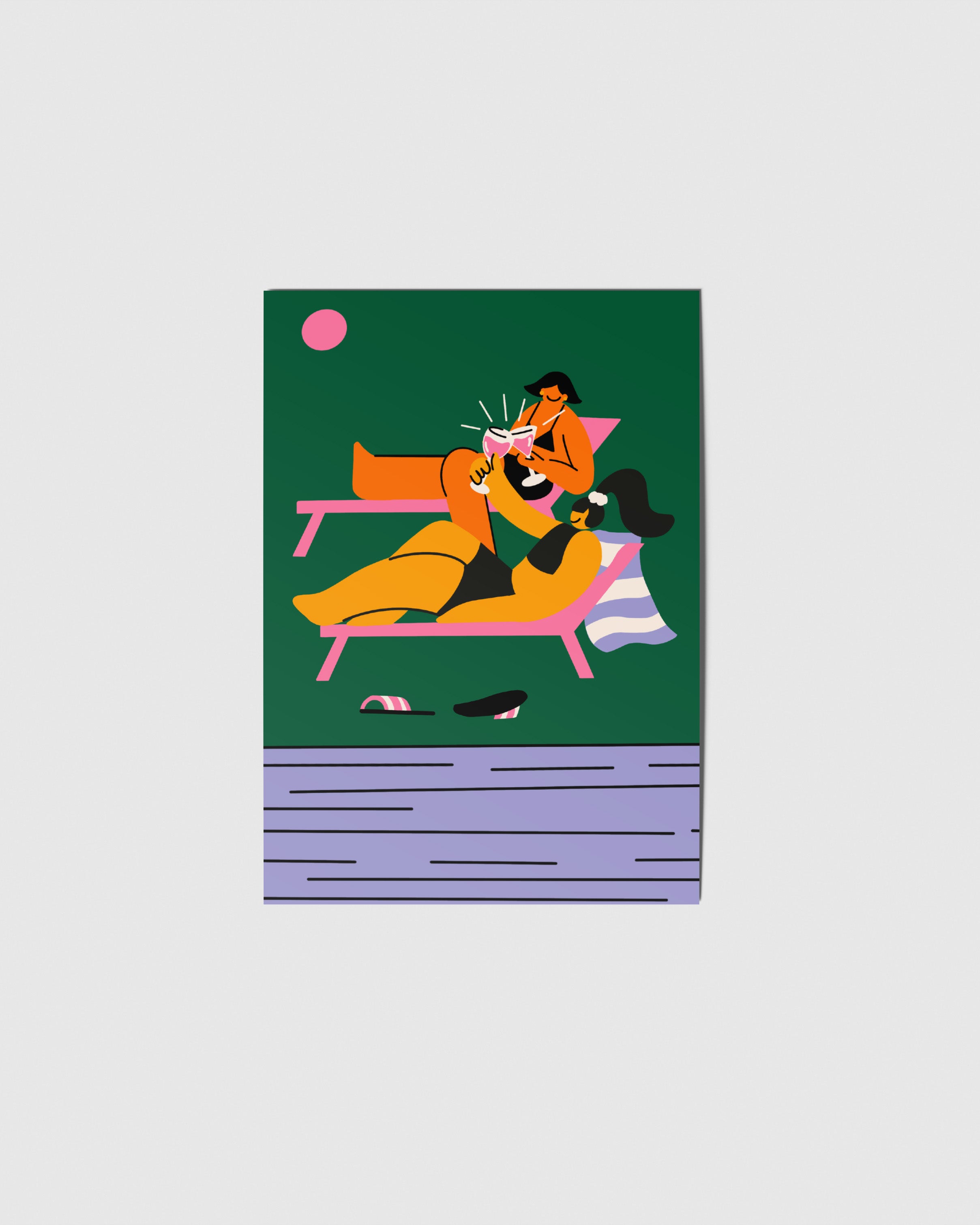 Summer with you Postkarte - A6