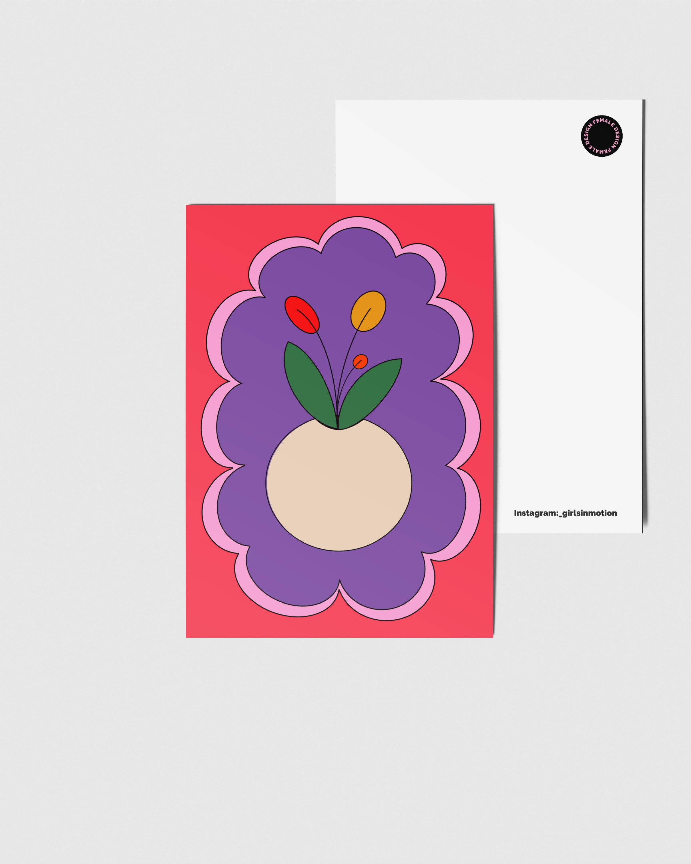 Tulpen Postkarte - A6