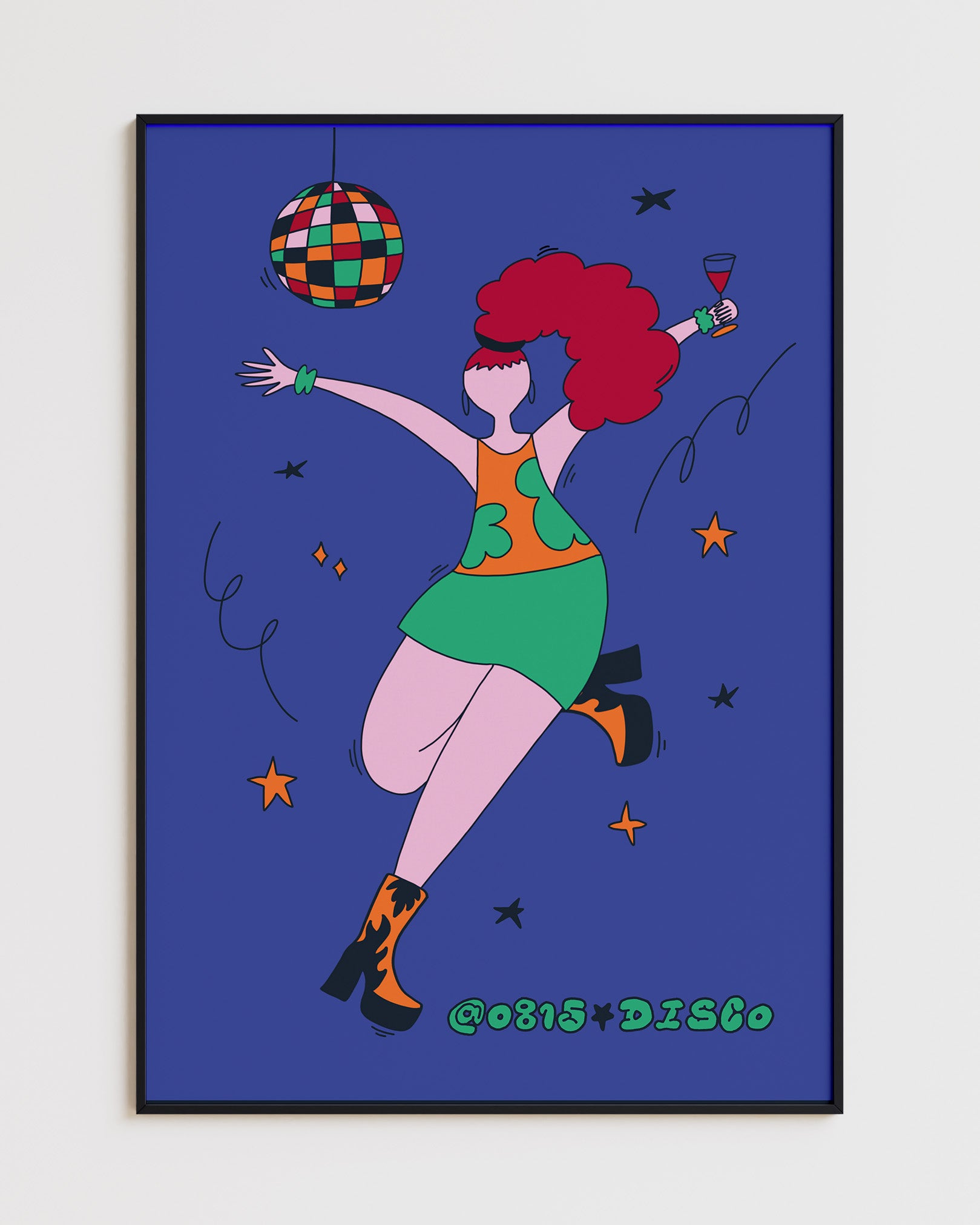 0815 Disco Poster - A4