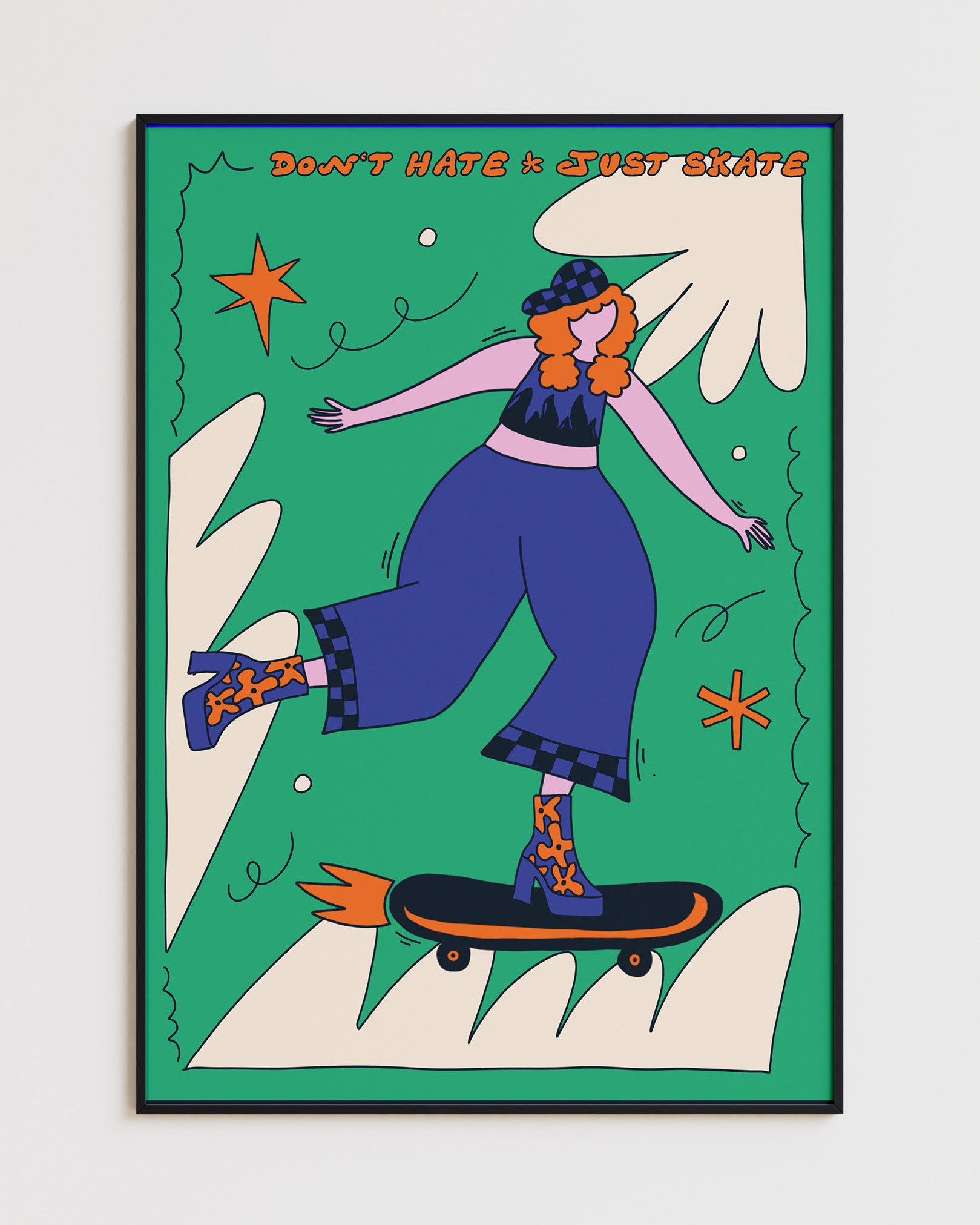 Skate Girl Poster - A4